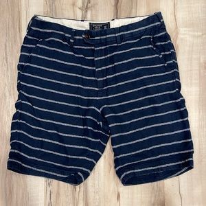 Abercrombie & Fitch navy linen shorts size men’s 32 8inch inseam